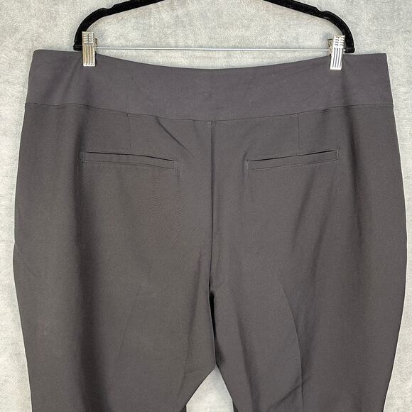 Athleta Pants Womens 22 Black Pullon Stretch Straight Active Minimalist Career - Picture 5 of 14